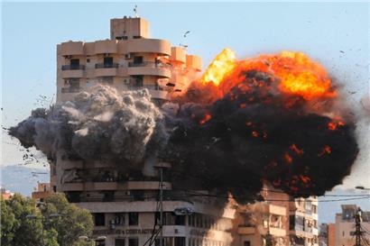 Israelischer Luftangriff am Freitag in Beirut
