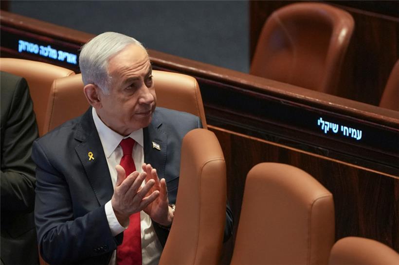 Israels Ministerpräsident Benjamin Netanjahu nimmt an einer Sitzung der Knesset, dem israelischen Parlament, teil
