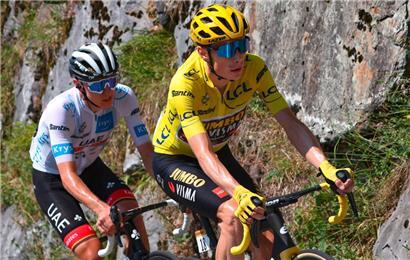 Ist dies das entscheidende Duell bei der Tour de France? Tadej Pogacar gegen Jonas Vingegaard (rechts).
