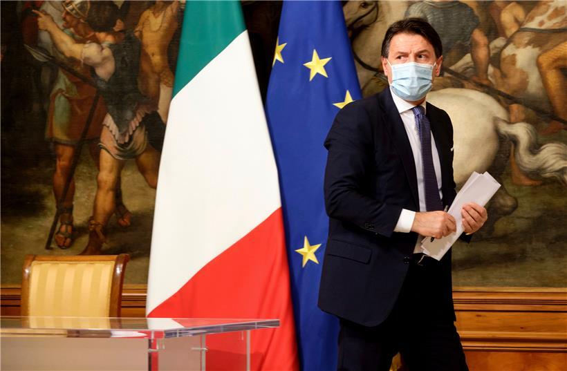 Italiens Premierminister Giuseppe Conte verkündete vor dem Wochenende die neuen Maßnahmen
