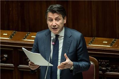 Italiens Regierungschef Giuseppe Conte suchte gestern im Parlament Unterstützung für seine Regierung

