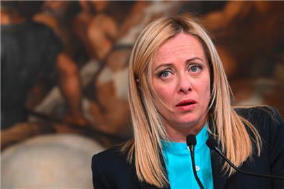 Italiens Regierungschefin Giorgia Meloni scheint mit ihrer Reform des Arbeitsmarktes auf heftige Gegenwehr zu stoßen
