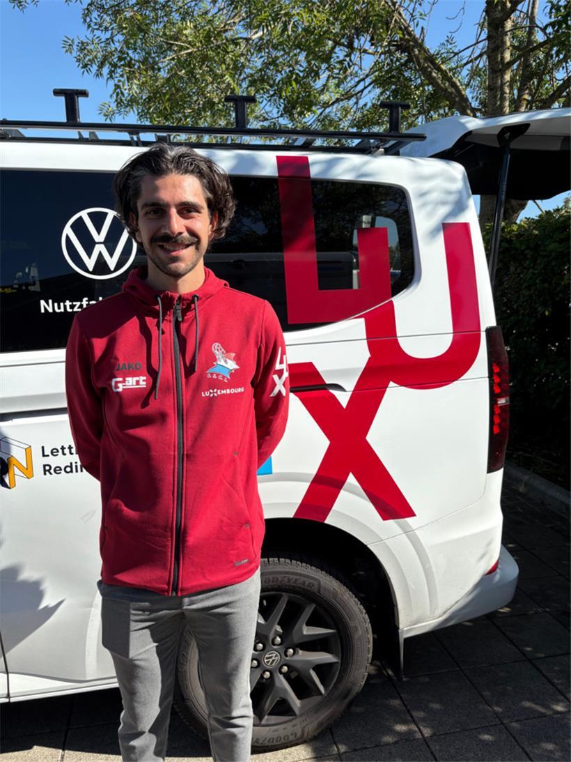 Ivan Centrone ist aktuell als „Soigneur“ der FSCL bei der Tour de Luxembourg
