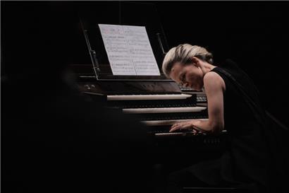 Iveta Apkalna bei ihrem Konzert in Luxemburg
