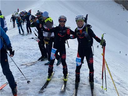 Jacques Lanners (Nummer 62.1) und sein Schweizer Partner Remi Duchemin
