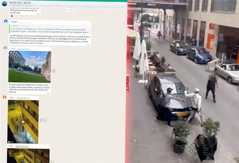 Jagdszenen in Luxemburg: Ein Video, das einen mutmaßlichen Streit im Drogenmillieu zeigt, ist ein typisches Dokument aus der WhatsApp-Gruppe „Quartier Gare – sécurité“
