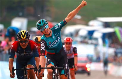 Jai Hindley war am Sonntag der stärkste Fahrer 
