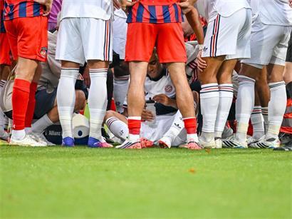 Jamal Musiala war beim Testspiel gegen den 1. FC Heidenheim zusammengesackt