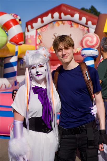 Jamie-Lou und ihr Freund Jamey, der zum ersten Mal auf der LuxCon mit dabei war
