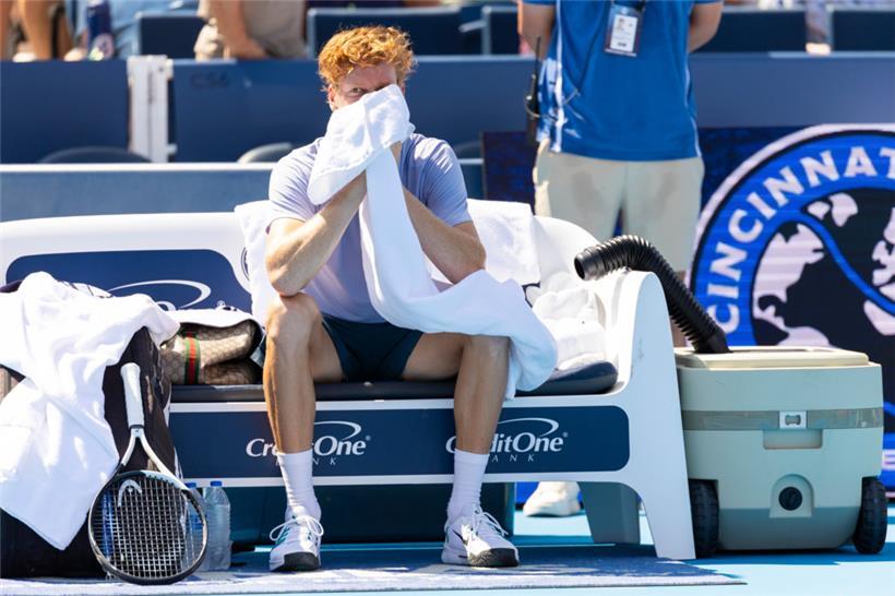 Jannik Sinner war beim Finale in Cincinnati körperlich nicht auf der Höhe
