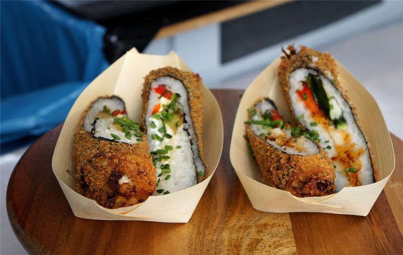 Japanese Style: Fried Sushi gab es zu probieren
