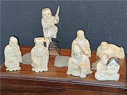 Japanische Netzuké sind bei Sammlern sehr beliebt
