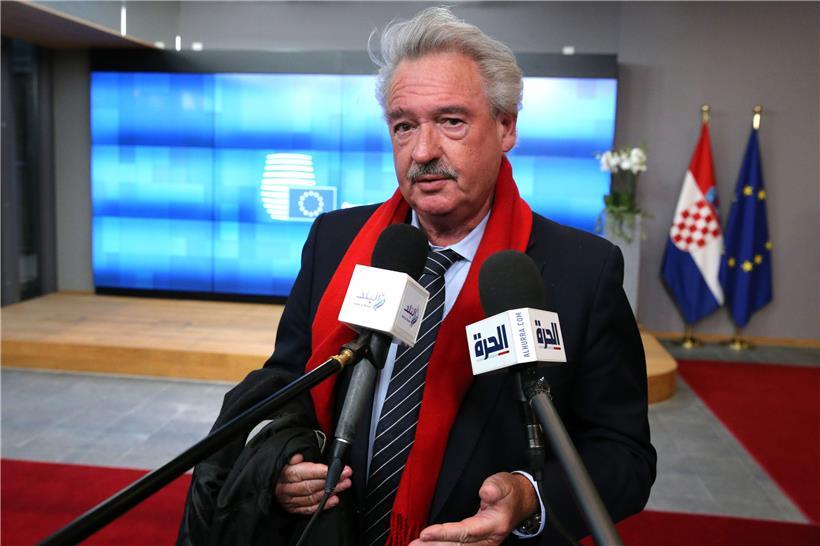 Jean Asselborn am Montag vor dem Außenministertreffen in Brüssel: Am Abend zuvor hatte Luxemburgs Chefdiplomat acht europäische Amtskollegen zum informellen Abendessen gebeten – Gesprächsthema: die Anerkennung Palästinas durch die EU
