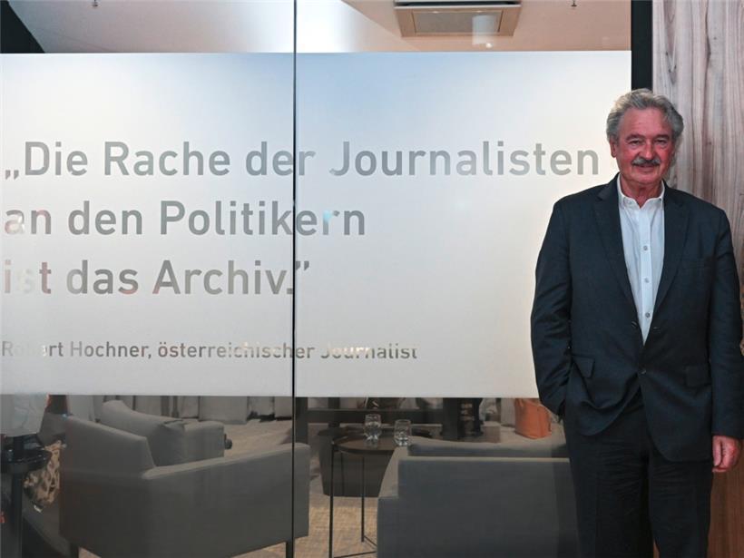 Jean Asselborn in den Redaktionsräumen des Tageblatt im vergangenen Herbst
