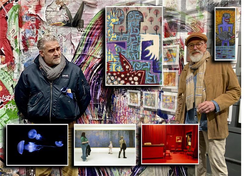 Jean-Claude Salvi und Thierry Lutz präsentieren Kunstwerke bei Ausstellung in Vianden
