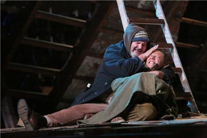 Jean-François Wolff et Denis Jousselin dans „Bas fonds“
