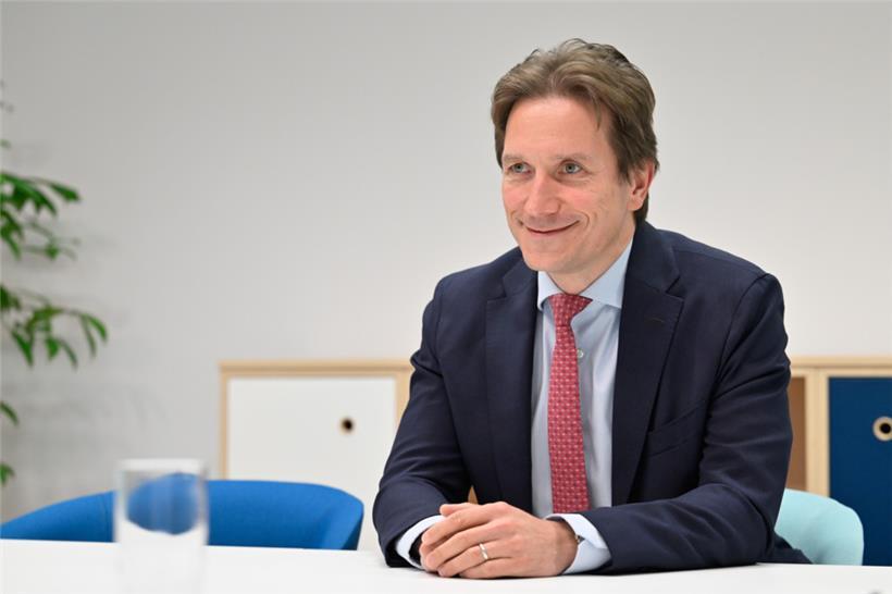 Jean-Paul Olinger vor einer Woche im Hauptsitz der Steuerverwaltung in Howald
