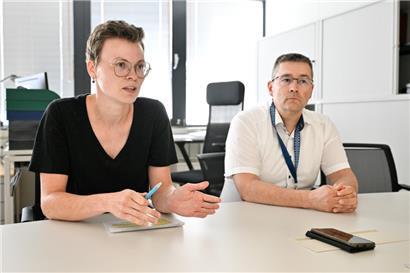 Jeanne Wirtz und Patrick Hau von der „Administration luxembourgeoise vétérinaire et alimentaire“ (ALVA)
