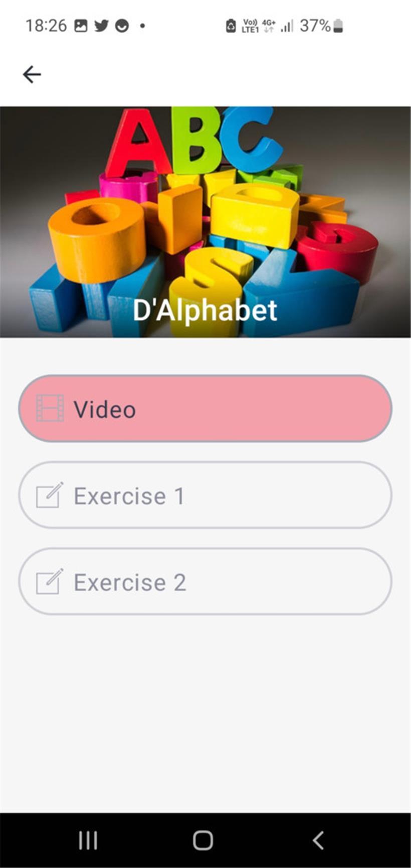Jede Lektion beinhaltet mindestens ein Video und mehrere Übungen
