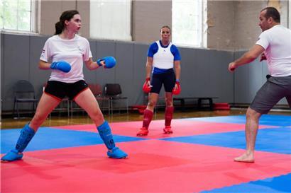 Jenny Warling beim Training in Birmingham
