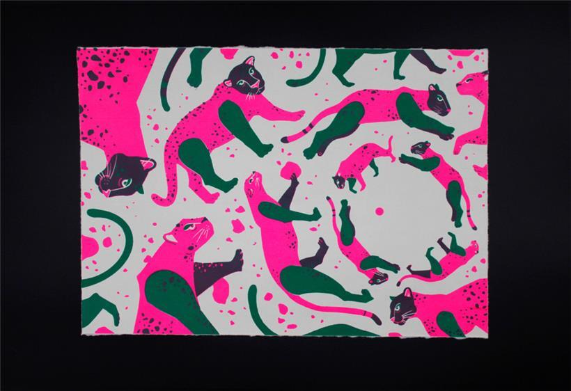 Jessica Fraschts llustrationen zu Rainer Maria Rilkes Gedicht „Der Panther“
