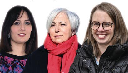 Jessica Lopes, Rosa Brignone und Caroline Klein
