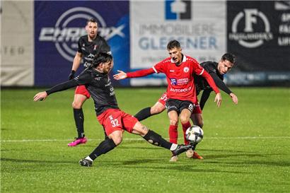 Jimmy Gonçalves (in Rot) bereitete den Differdingern so einige Probleme
