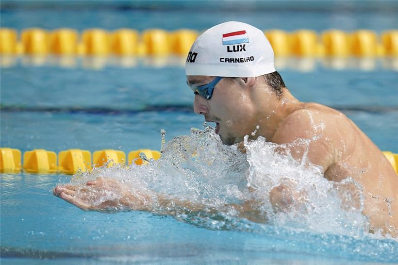 João Carneiro wird am Samstag noch über 50 m Brust antreten
