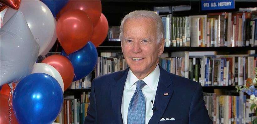 Joe Biden erhielt bei dem weitgehend virtuell veranstalteten Parteitag wie erwartet die erforderliche Zahl an Delegiertenstimmen
