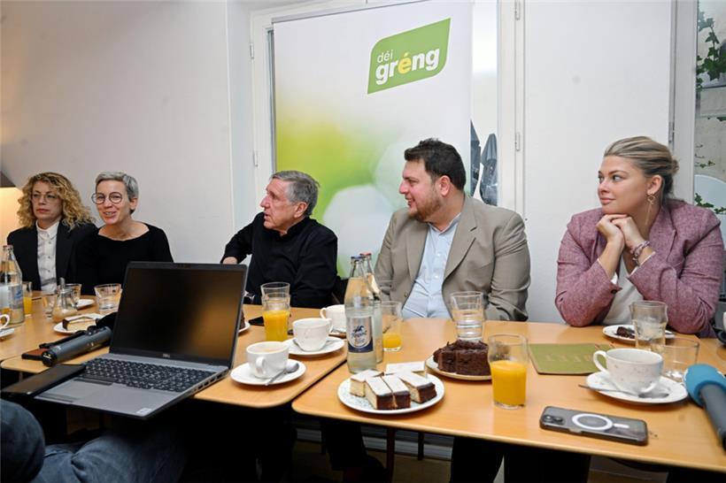 Joëlle Welfring, Sam Tanson, François Bausch, Meris Sehovic und Djuna Bernard
