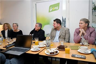 Joëlle Welfring, Sam Tanson, François Bausch, Meris Sehovic und Djuna Bernard
