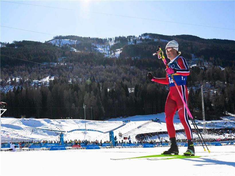 Johannes Hösflot Kläbo beim dominanten Langlaufrennen in der Wintersportszene