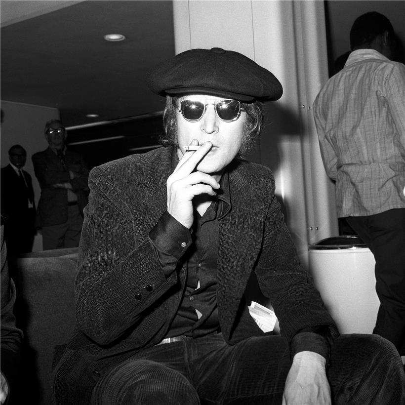 John Lennon im Juli 1971 in London 
