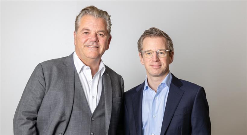 John Parkhouse (l.) mit François Mousel
