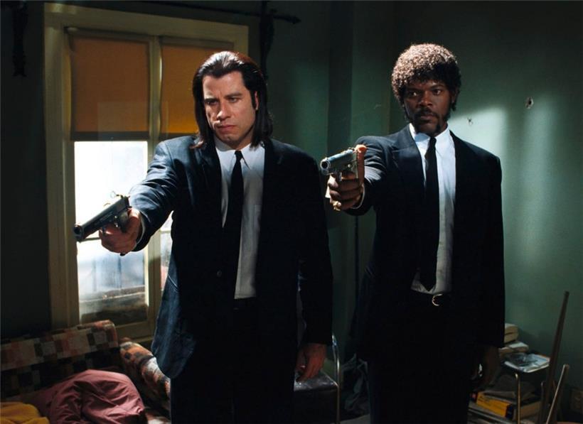 John Travolta (l.) und Samuel L. Jackson in „Pulp Fiction“
