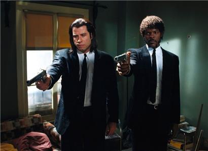 John Travolta (l.) und Samuel L. Jackson in „Pulp Fiction“
