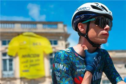 Jonas Vingegaard geht auf den Massensturz bei der Baskenland-Rundfahrt im April ein
