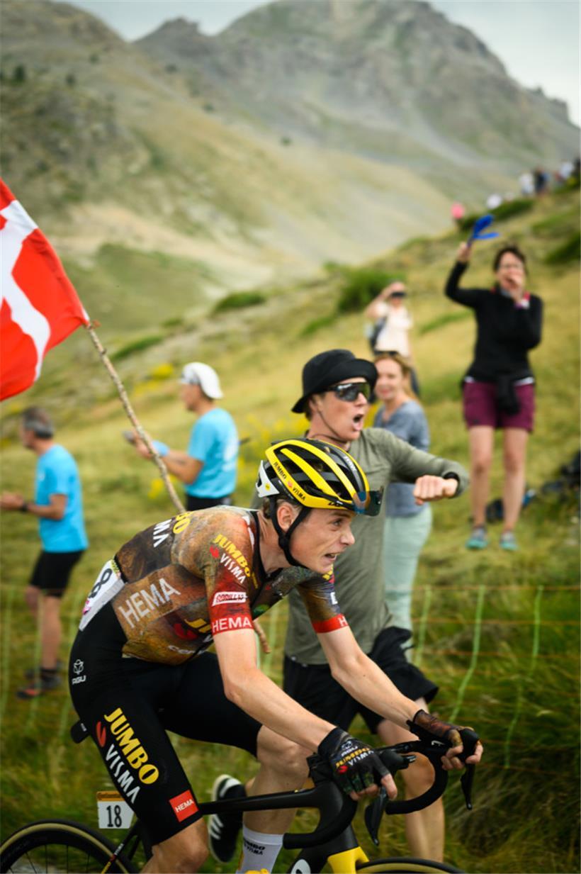Jonas Vingegaard zeigte am Col du Granon seine Qualitäten
