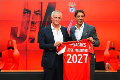 José Mourinho wurde am Donnerstag bei Benfica vorgestellt
