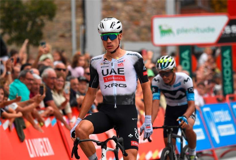 Juan Ayuso feierte am Donnerstag seinen zweiten Etappensieg bei der diesjährigen Vuelta
