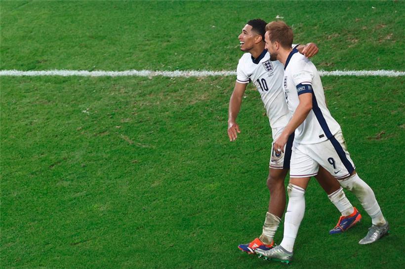 Jude Bellingham und Harry Kane konnten die ganz große Blamage am Sonntag noch gerade so abwenden
