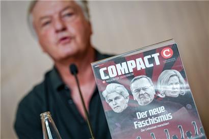 Jürgen Elsässer, Chefredakteur des „Compact“-Magazins, nach der Aufhebung des Verbots
