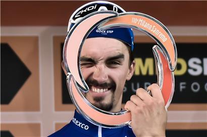 Julian Alaphilippe geht als Titelverteidiger an den Start

