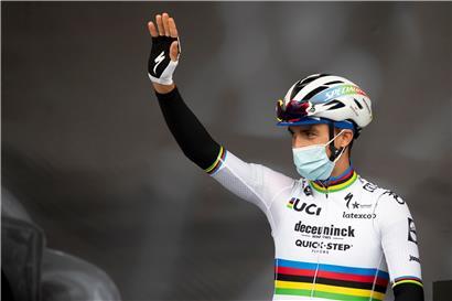 Julian Alaphilippe geht als einer der Favoriten ins Rennen
