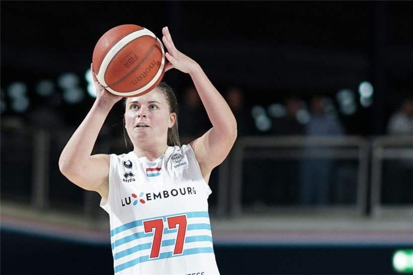 Julie Mangen bestritt ihre ersten EM-Qualifikationsspiele mit dem FLBB-Team
