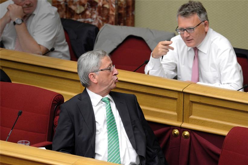 Juncker und Arbeitsminister Nicolas Schmit (LSAP)
