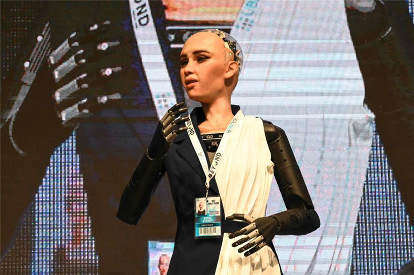 KI-Roboter Sophia, seit Oktober 2017 saudische Staatsbürgerin

