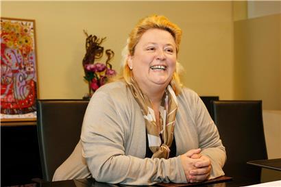 Karine Reuter will die Wogen glätten

