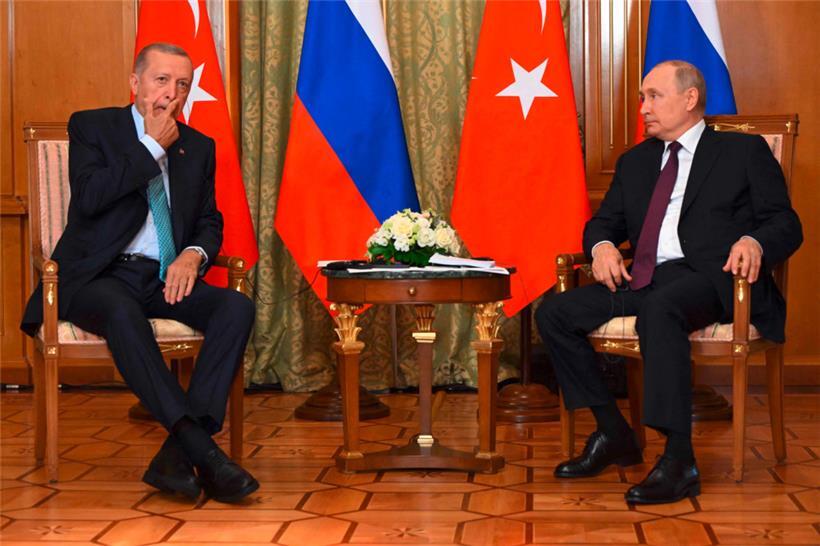 Kaum brauchbare Ergebnisse: Erdogan und Putin in Sotschi
