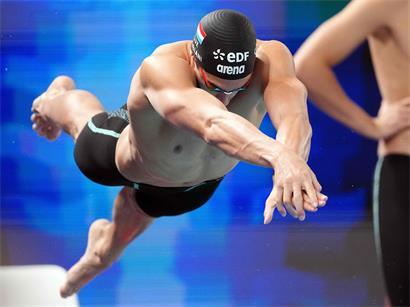 Kaum hatte der Trainerstab ihm bestätigt, dass er es unter die besten 16 geschafft hatte, musste er in der Staffel ran